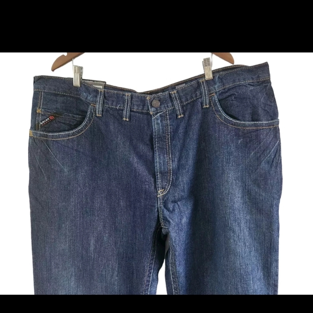 Ariat Work M4 Relaxed Boot Cut FR Flame Resistant Jeans Pants Mens Size 46 34 - Picture 2 of 10